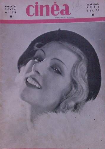 CINEA-CINE POUR TOUS magazine side cover Issue 25 May/June 1932