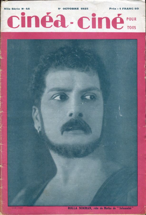 CINEA-CINE POUR TOUS magazine side cover Issue 46 1 October 1925