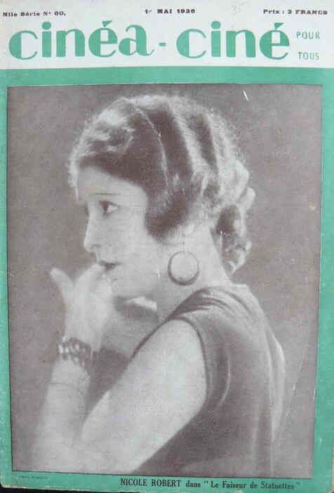 CINEA-CINE POUR TOUS magazine side cover Issue 60 1 May 1926
