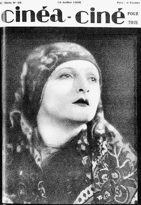 CINEA-CINE POUR TOUS magazine side cover Issue 65 15 July 1926