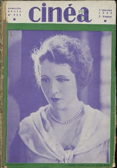 CINEA-CINE POUR TOUS magazine side cover Issue 124 1 January 1929