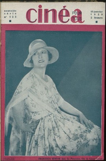 CINEA-CINE POUR TOUS magazine side cover Issue 125 15 January 1929