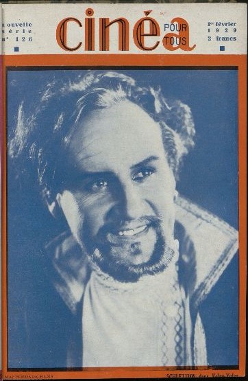 CINEA-CINE POUR TOUS magazine side cover Issue 126 1 February 1929
