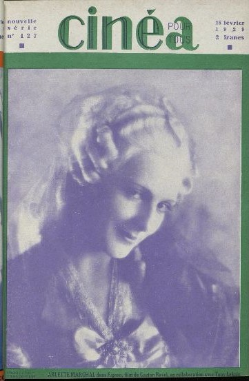 CINEA-CINE POUR TOUS magazine side cover Issue 127 15 February 1929
