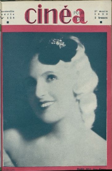 CINEA-CINE POUR TOUS magazine side cover Issue 128 1 March 1929
