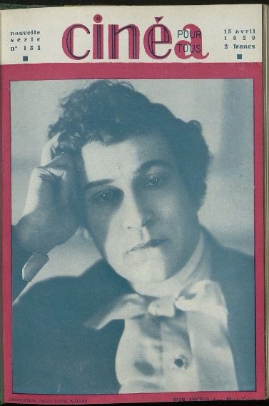 CINEA-CINE POUR TOUS magazine side cover Issue 131 15 April 1929