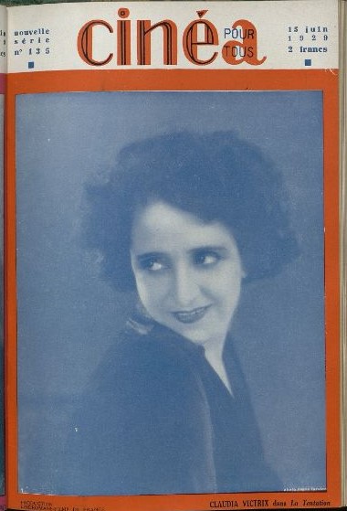 CINEA-CINE POUR TOUS magazine side cover Issue 135 15 June 1929