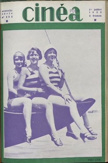 CINEA-CINE POUR TOUS magazine side cover Issue 136 1 July 1929