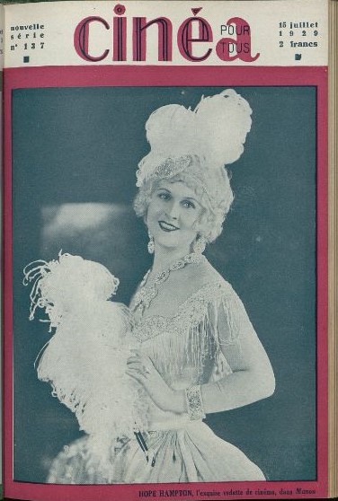 CINEA-CINE POUR TOUS magazine side cover Issue 137 15 July 1929