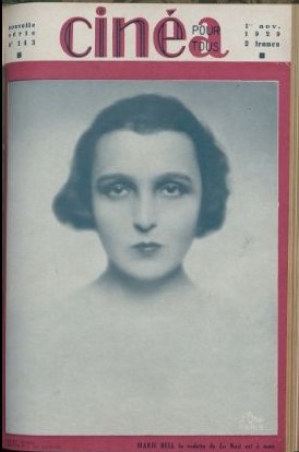 CINEA-CINE POUR TOUS magazine side cover Issue 143 1 November 1929