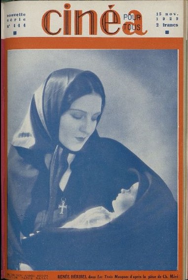 CINEA-CINE POUR TOUS magazine side cover Issue 144 15 November 1929