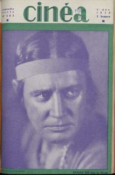 CINEA-CINE POUR TOUS magazine side cover Issue 145 1 December 1929
