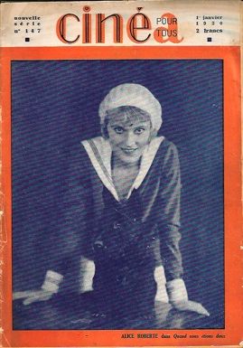 CINEA-CINE POUR TOUS magazine side cover Issue 147 1 January 1930