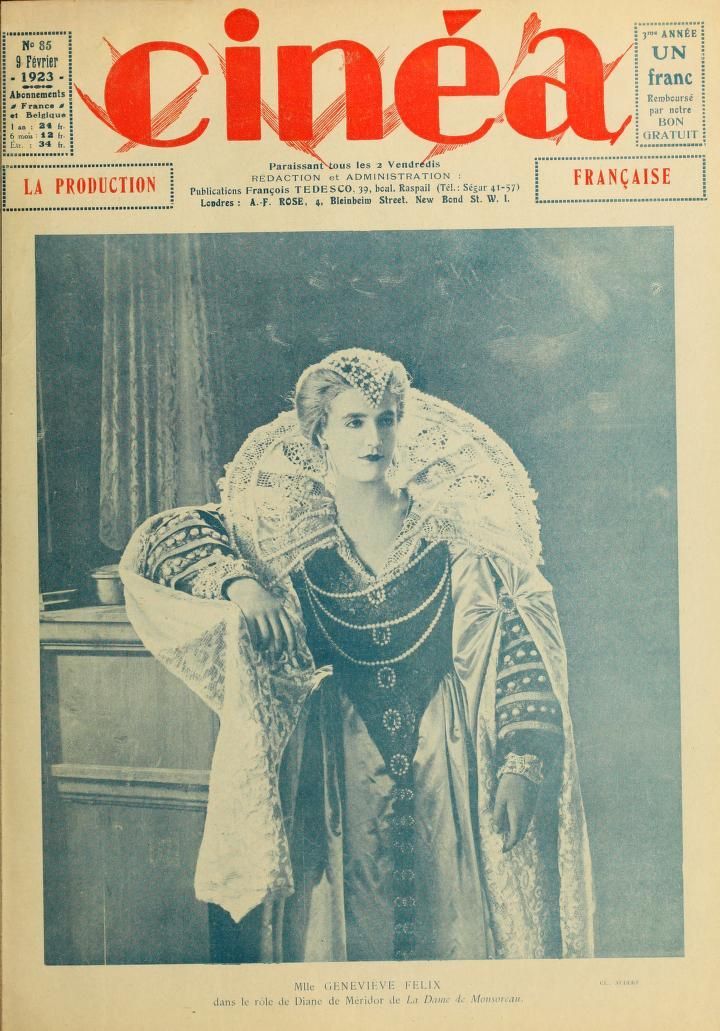 CINEA magazine side cover Issue 85 9 February 1923