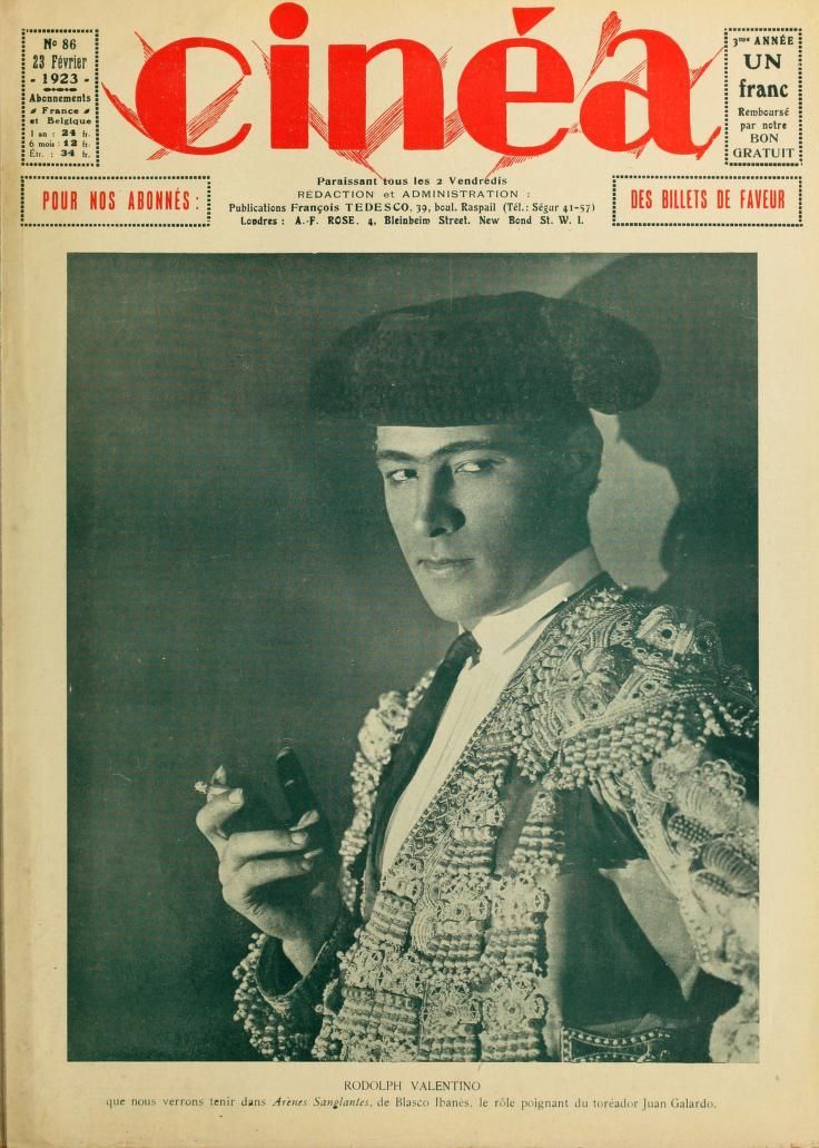 CINEA magazine side cover Issue 86 23 February 1923