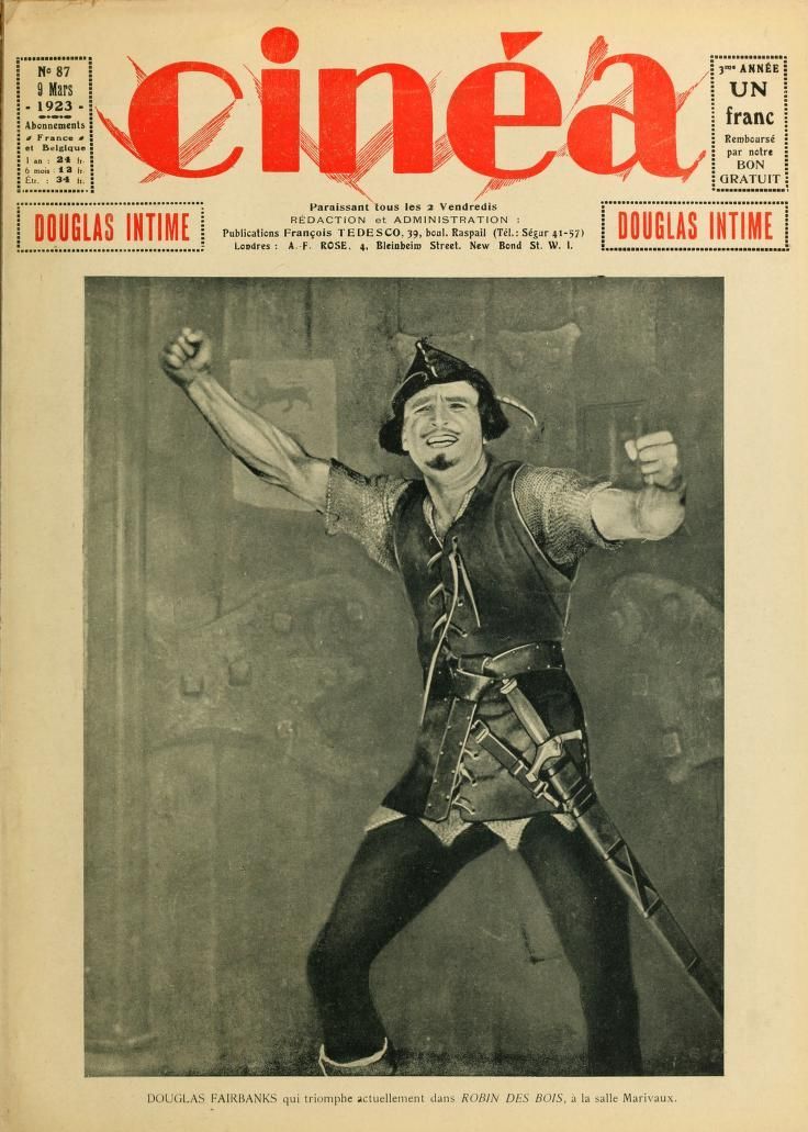 CINEA magazine side cover Issue 87 9 March 1923