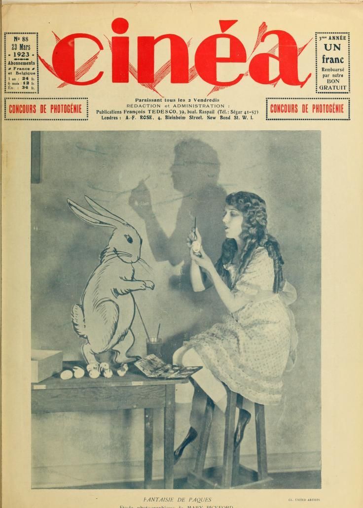 CINEA magazine side cover Issue 88 23 March 1923