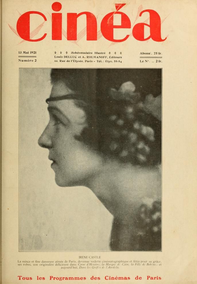CINEA magazine side cover Issue 2 13 May 1921