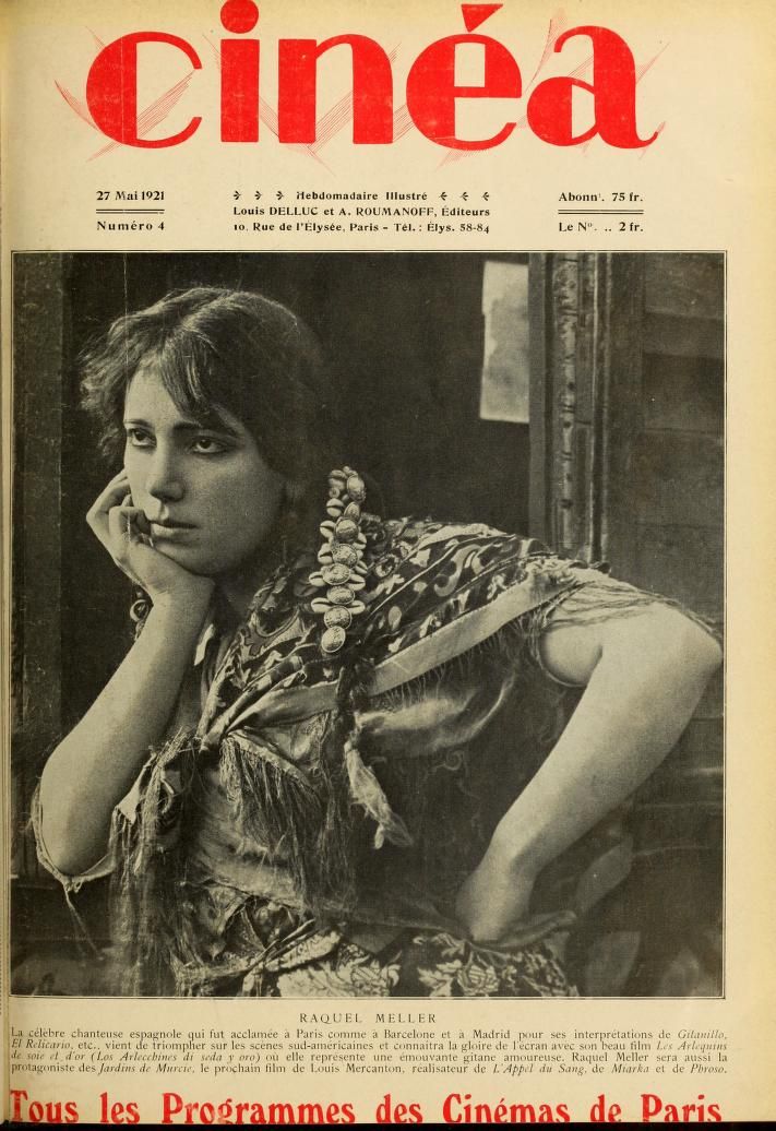CINEA magazine side cover Issue 4 27 May 1921