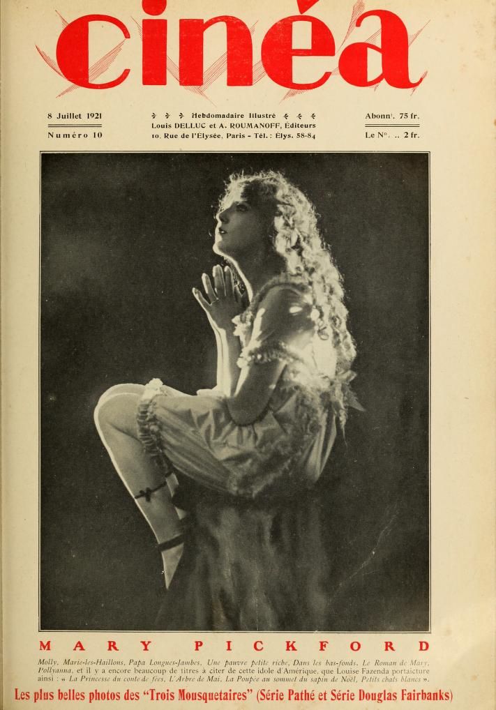 CINEA magazine side cover Issue 10 8 July 1921