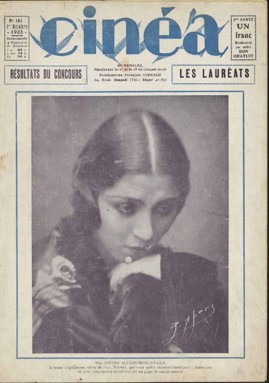 CINEA magazine side cover Issue 101 1 October 1923