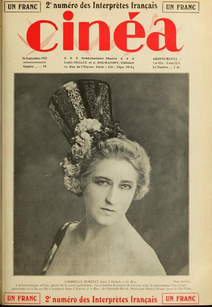 CINEA magazine side cover Issue 19 16 September 1921