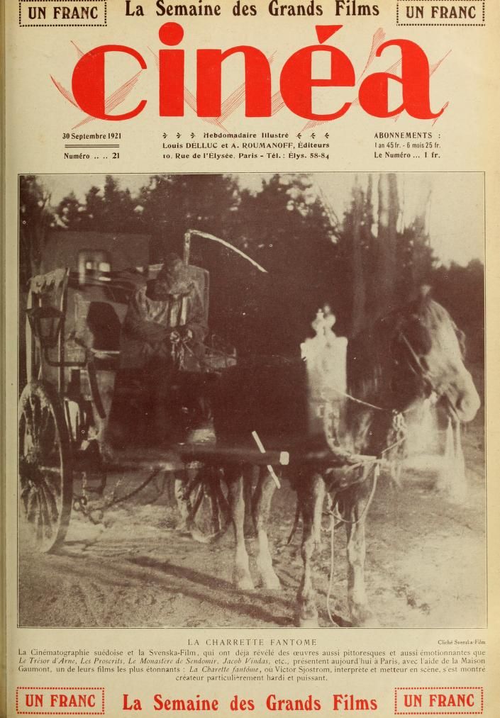 CINEA magazine side cover Issue 21 30 September 1921