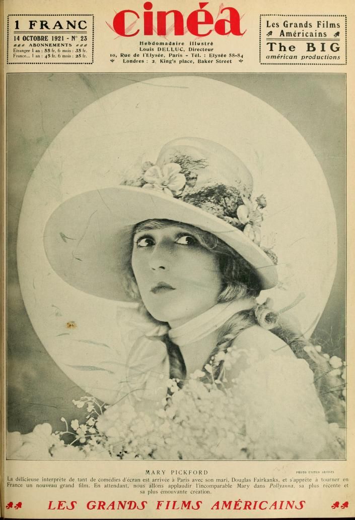 CINEA magazine side cover Issue 23 14 October 1921