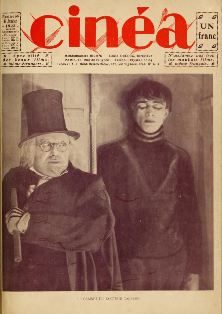 CINEA magazine side cover Issue 35 6 January 1922