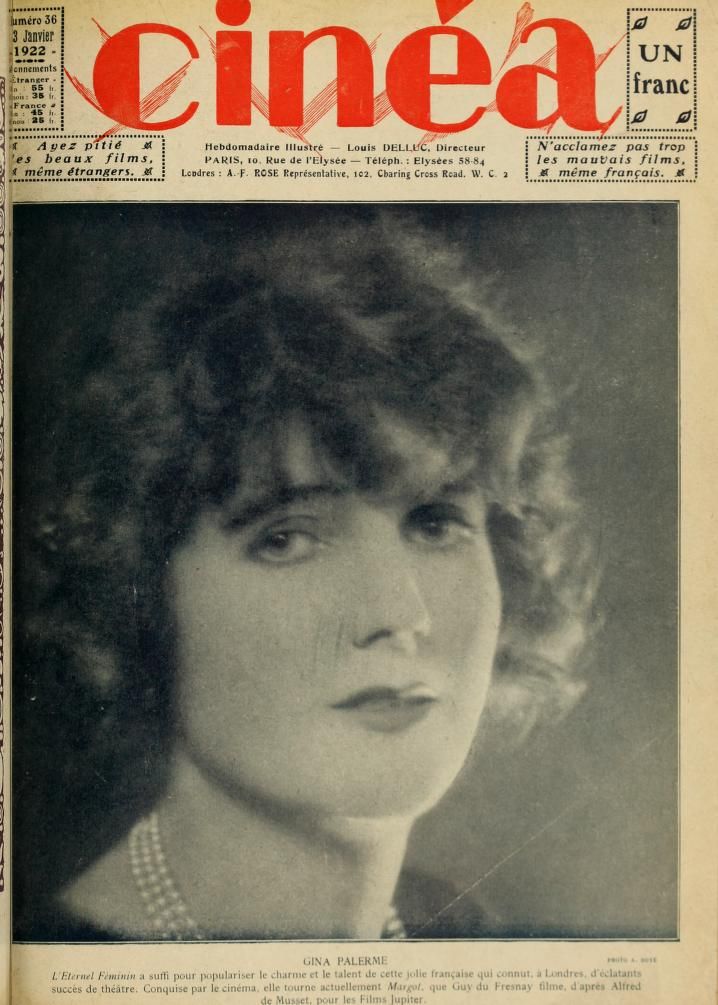 CINEA magazine side cover Issue 36 13 January 1922