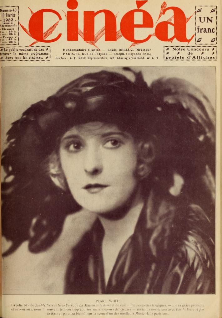 CINEA magazine side cover Issue 40 10 February 1922