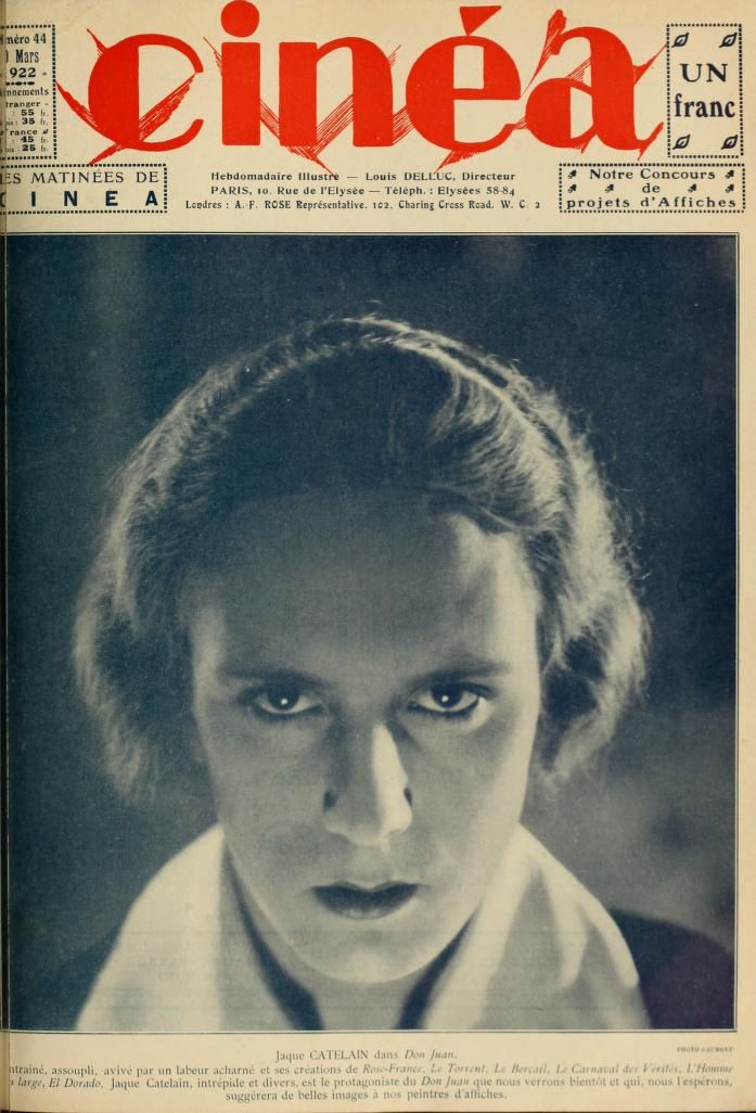 CINEA magazine side cover Issue 44 10 March 1922