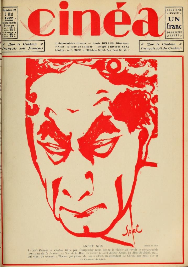 CINEA magazine side cover Issue 52 5 May 1922