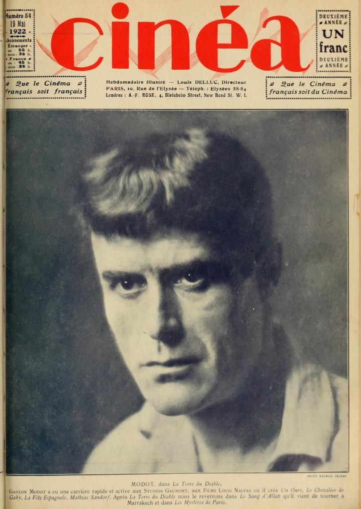 CINEA magazine side cover Issue 54 19 May 1922