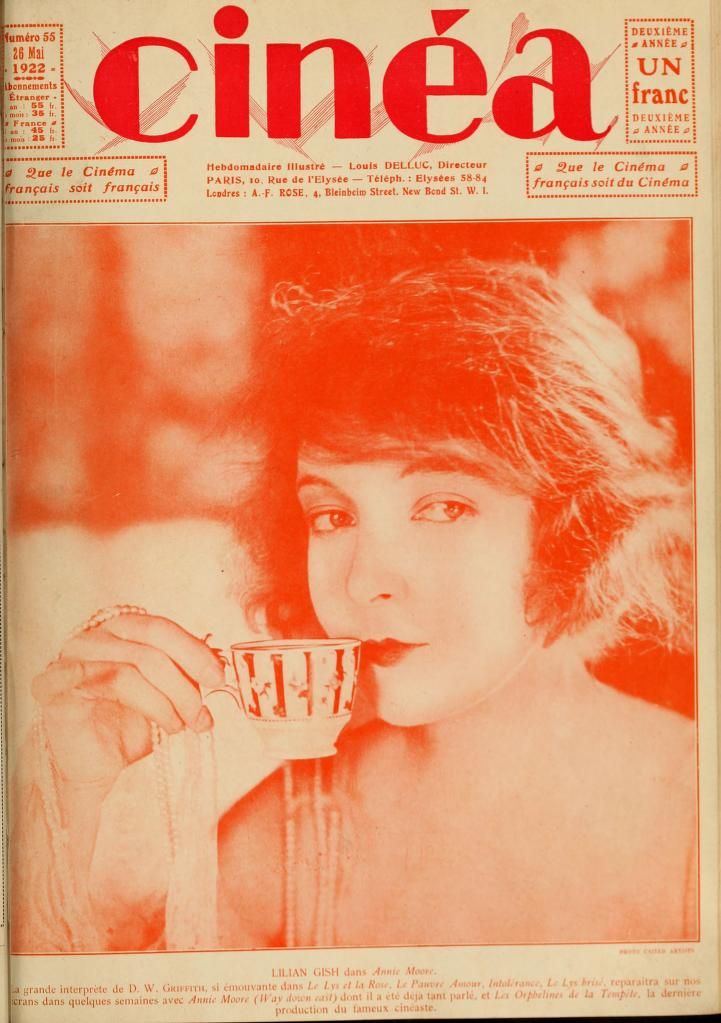 CINEA magazine side cover Issue 55 26 May 1922