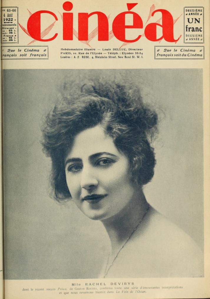 CINEA magazine side cover Issue 65/66 4 August 1922