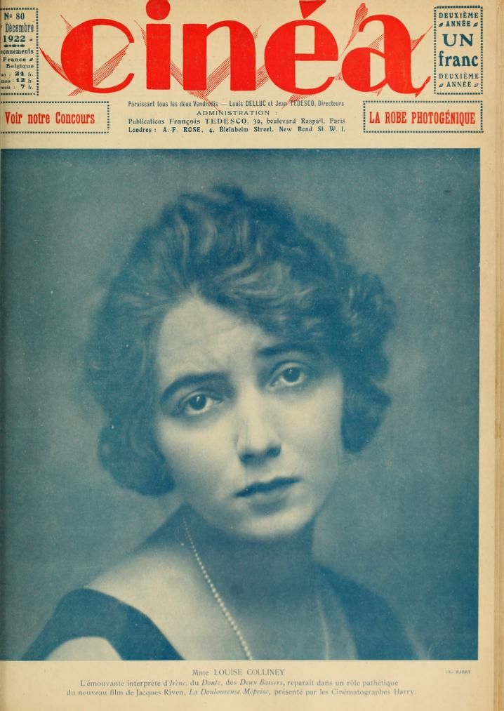 CINEA magazine side cover Issue 80 8 December 1922