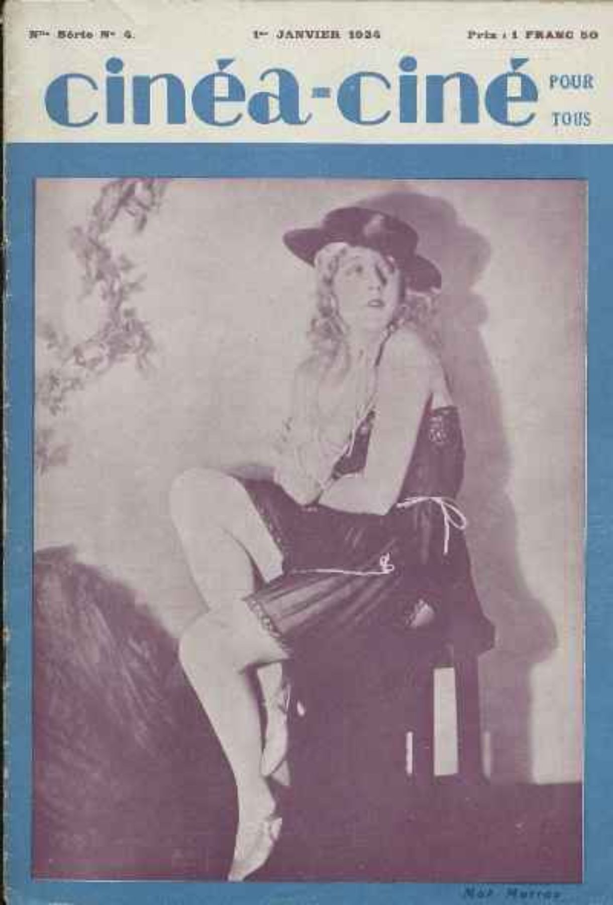 CINEA-CINE POUR TOUS magazine side cover Issue 4 1 January 1924