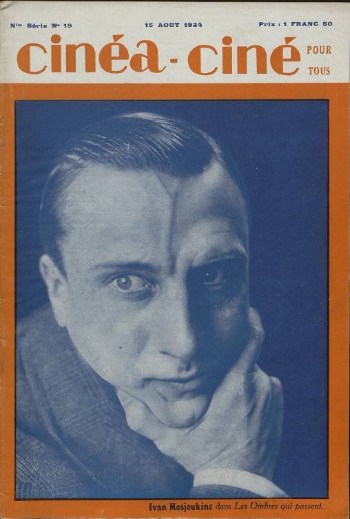 CINEA-CINE POUR TOUS magazine side cover Issue 19 15 August 1924