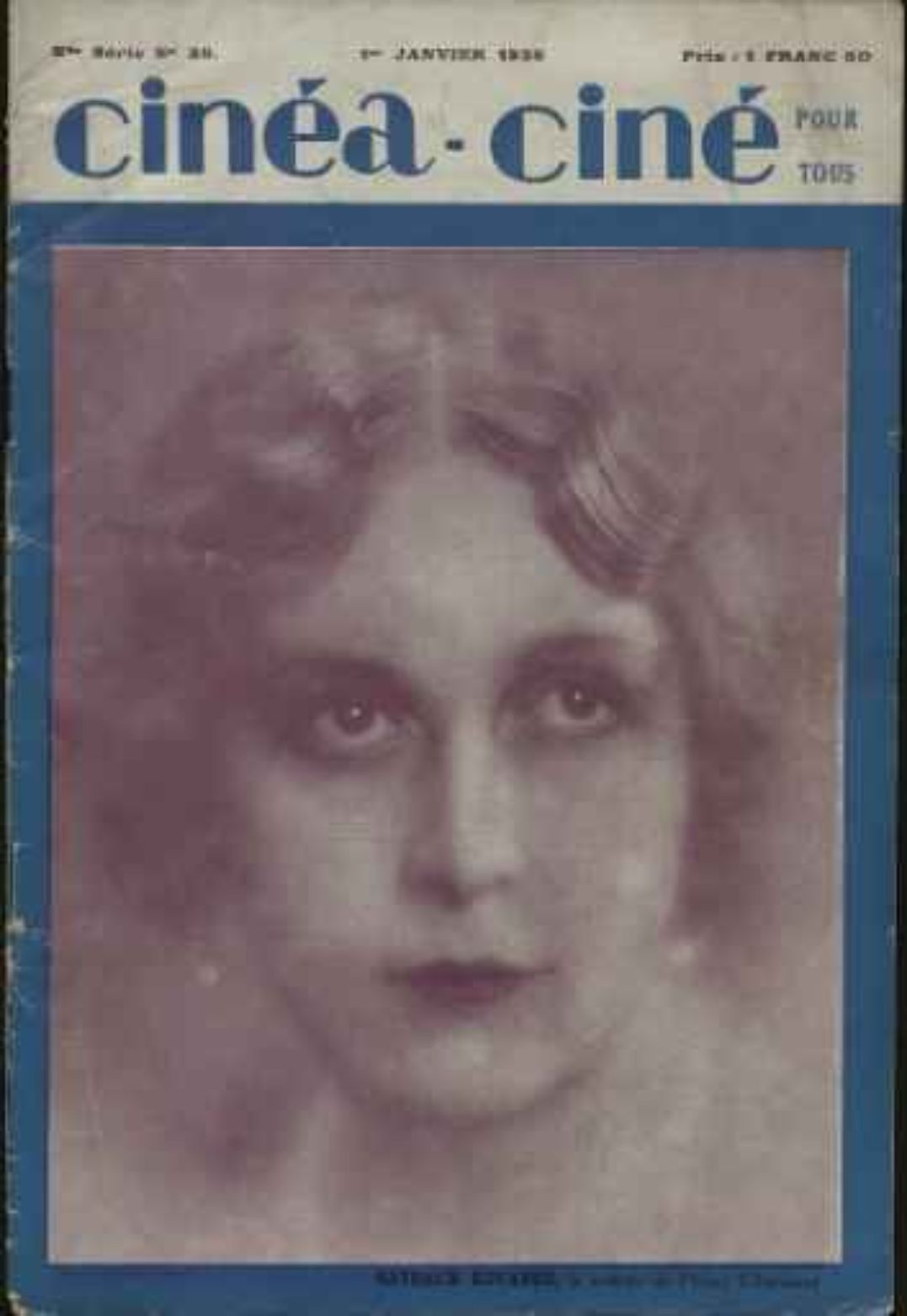 CINEA-CINE POUR TOUS magazine side cover Issue 28 1 January 1925