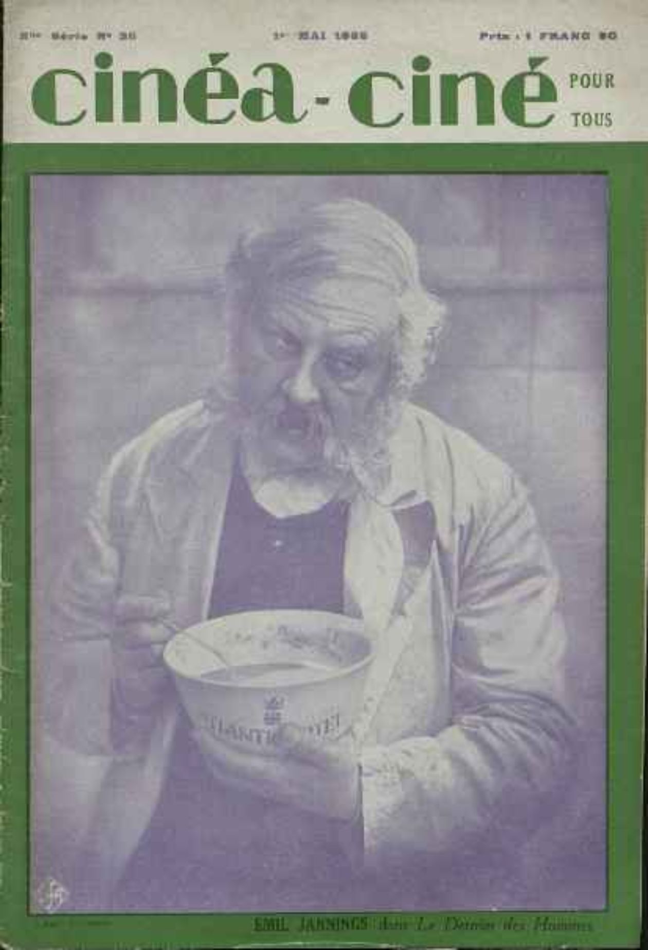 CINEA-CINE POUR TOUS magazine side cover Issue 36 1 May 1925