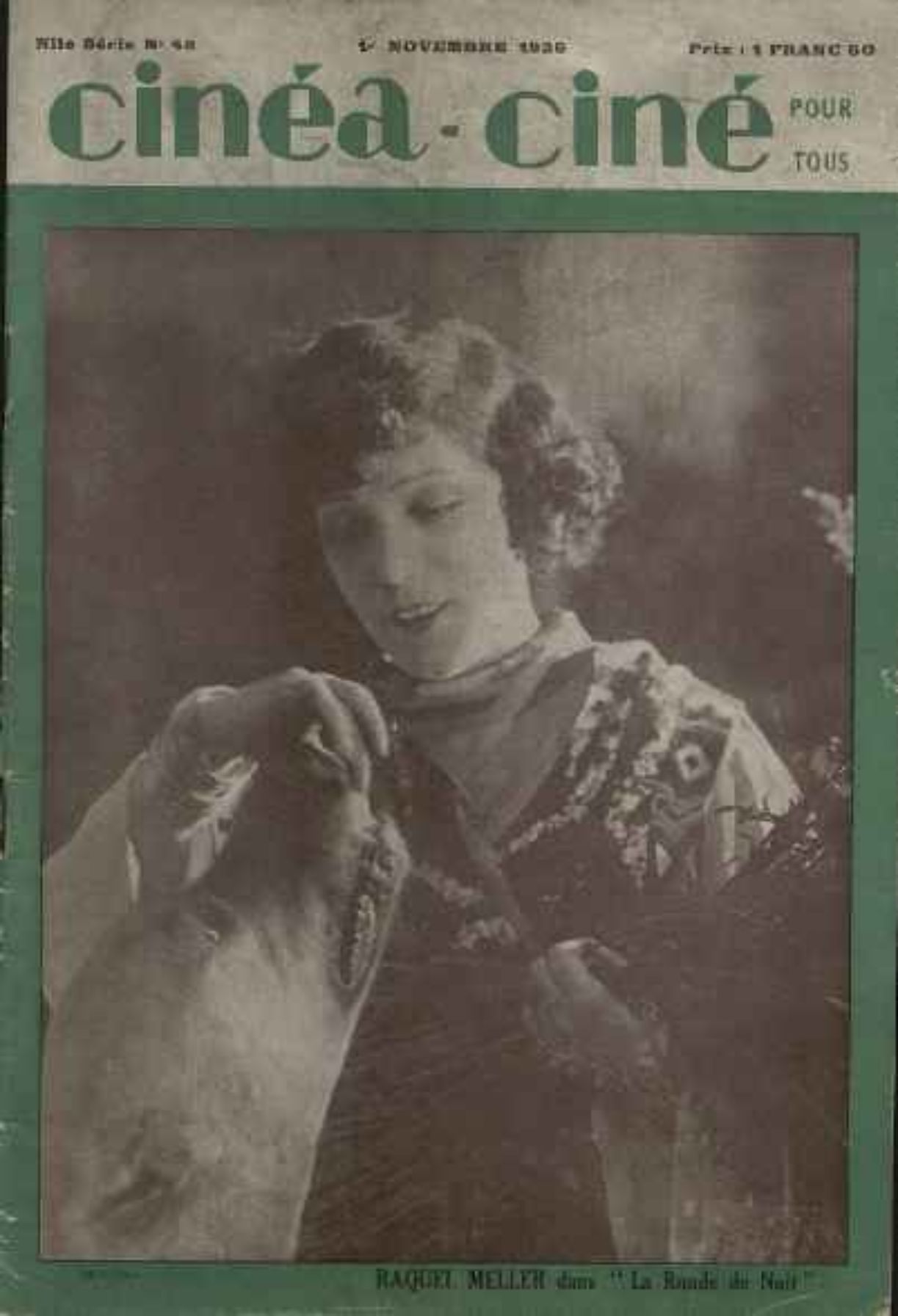 CINEA-CINE POUR TOUS magazine side cover Issue 48 1 November 1925