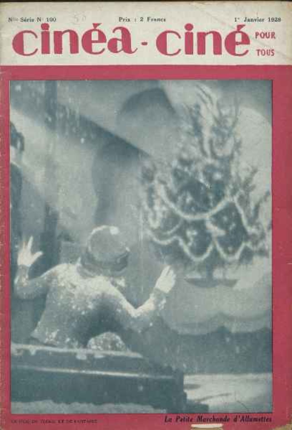 CINEA-CINE POUR TOUS magazine side cover Issue 100 1 January 1928