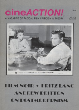CINEACTION magazine side cover Issue 13/14 Summer 1988