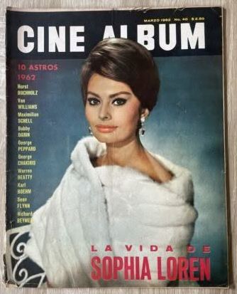 CINE ALBUM magazine side cover Issue 40  March 1962