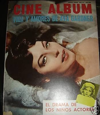 CINE ALBUM magazine side cover Issue 41  April 1962