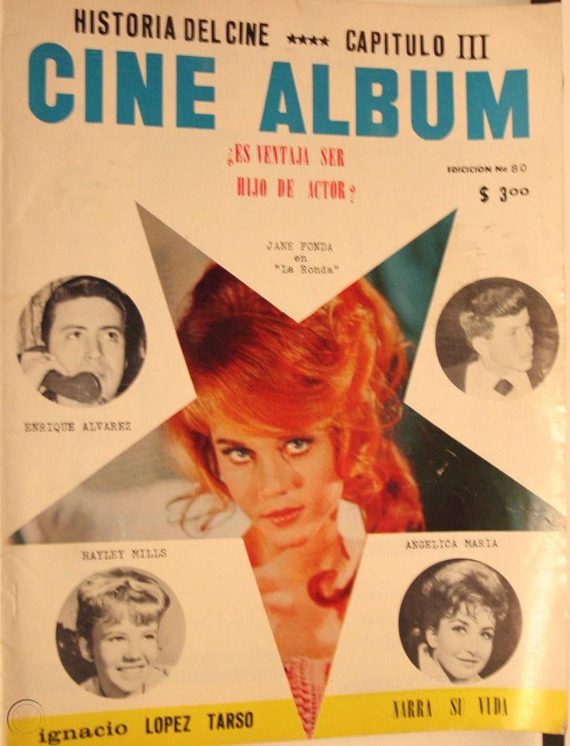 CINE ALBUM magazine side cover Issue 80  July 1965