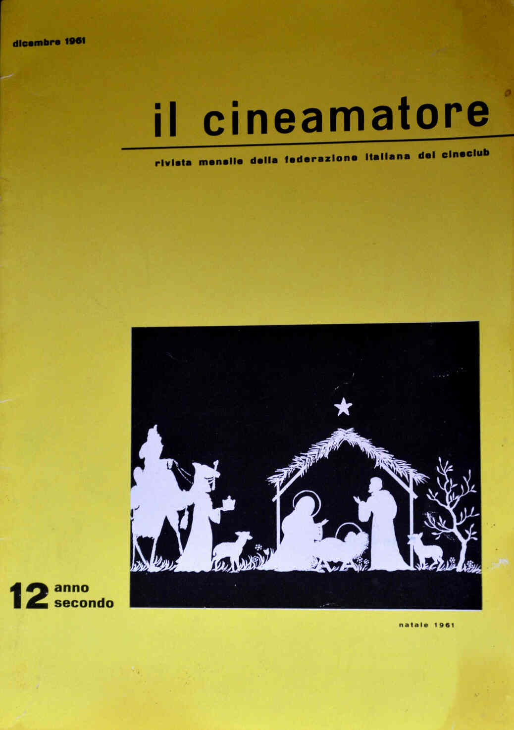 CINEAMATORE magazine side cover December 1961