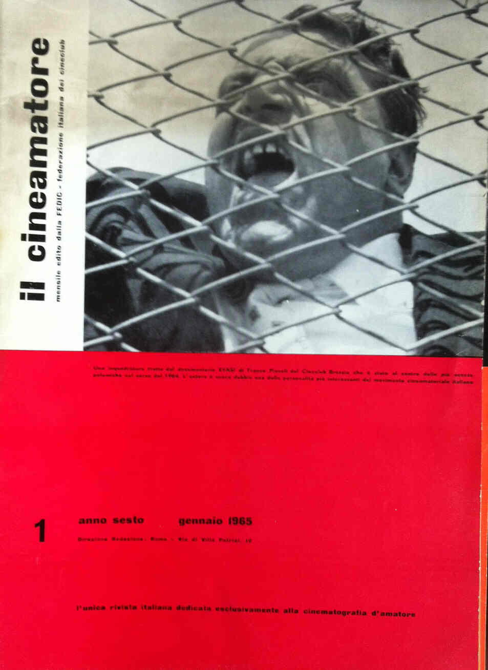 CINEAMATORE magazine side cover January 1965