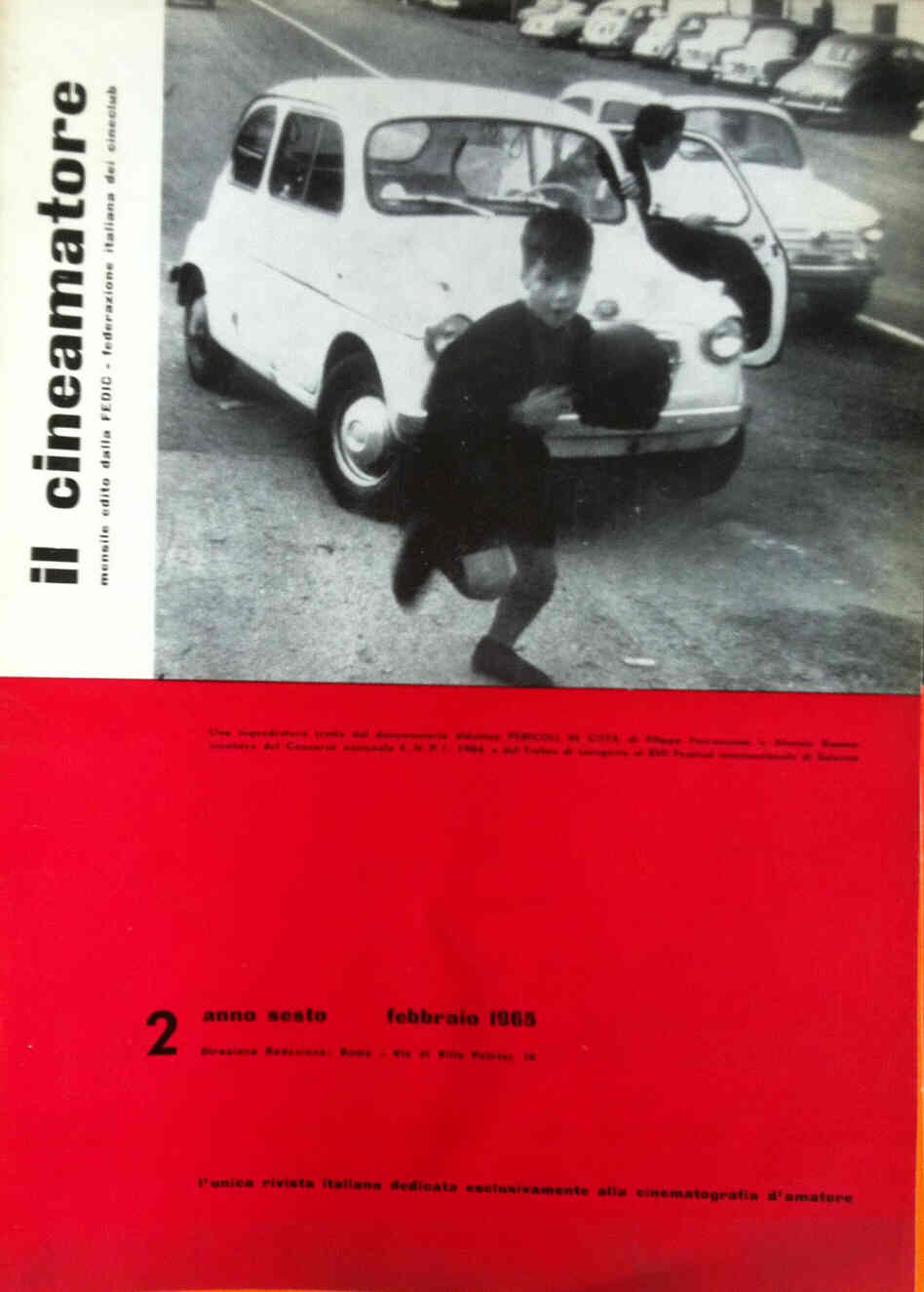 CINEAMATORE magazine side cover February 1965